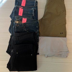 men's bundle: banana republic + levi's + more